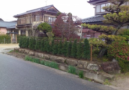 垣根、飯田市庭つくり、外構工事、ガーデン
